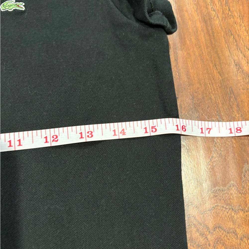 Lacoste Black Polo Mini Dress Casual Short Sleeve - Picture 8 of 8